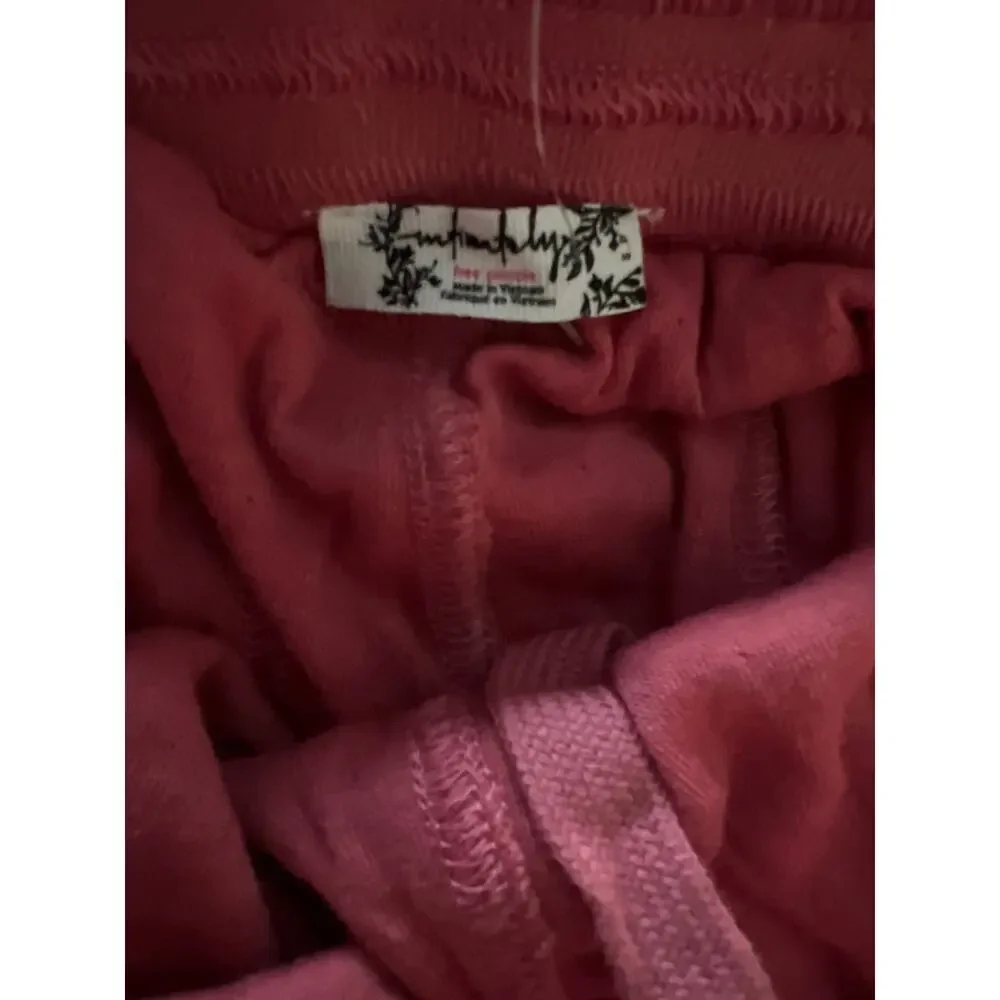 NWOT Free People Intimately Wait A Minute Barrel Pants | Slate Rose | Size S - Picture 7 of 8